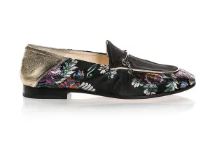 6517 Fabi Shoes / Black Bow Flat Shoes