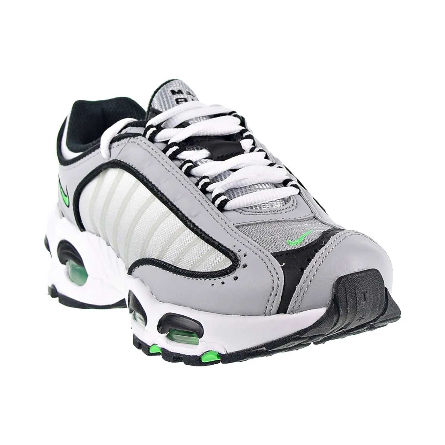Nike Air Max Tailwind IV Big Kids' Shoes Wolf Grey-White-Black-Green Spark Good Walking And Running Shoes