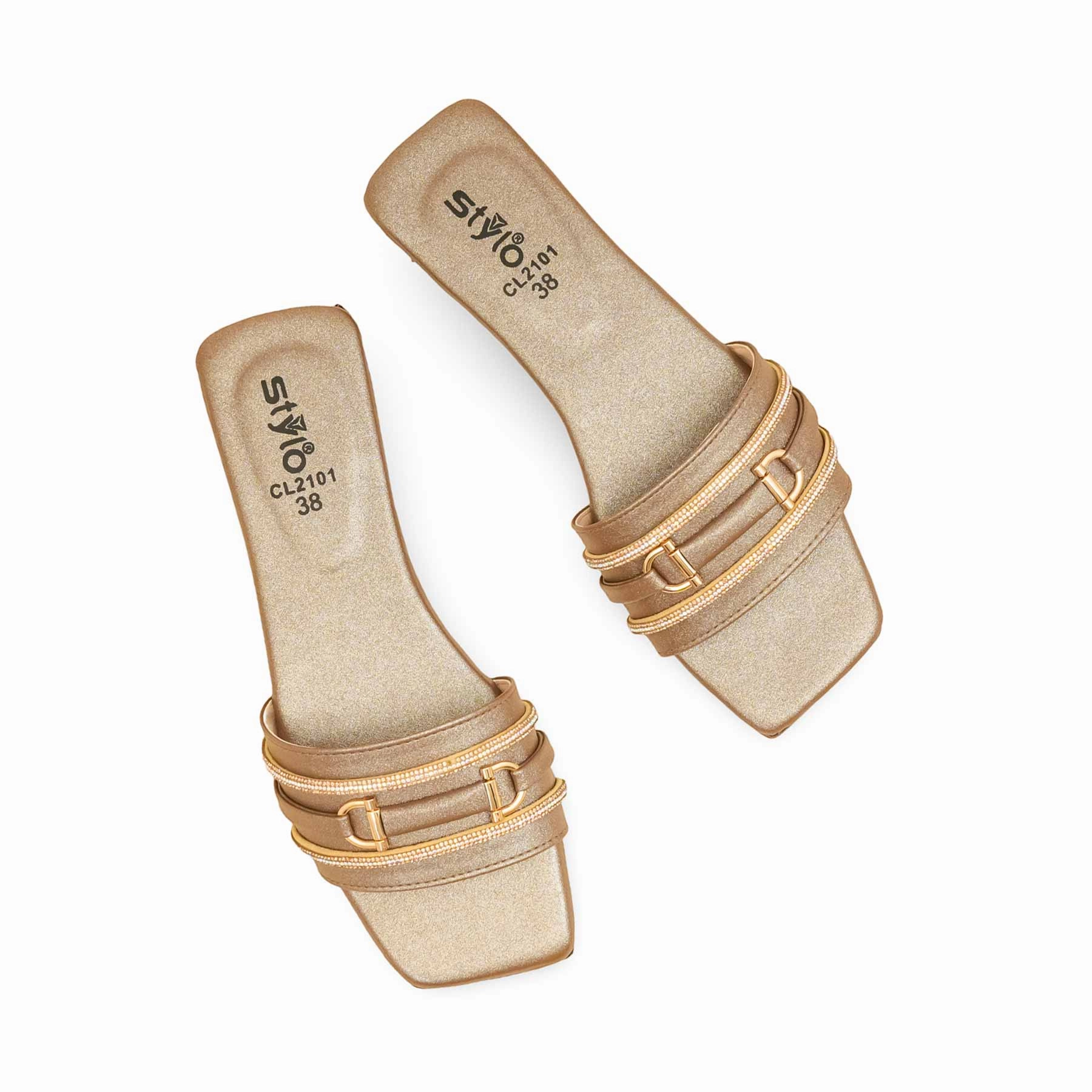 Size 6 Casual Shoes Brown Casual Slipper For Women CL2101