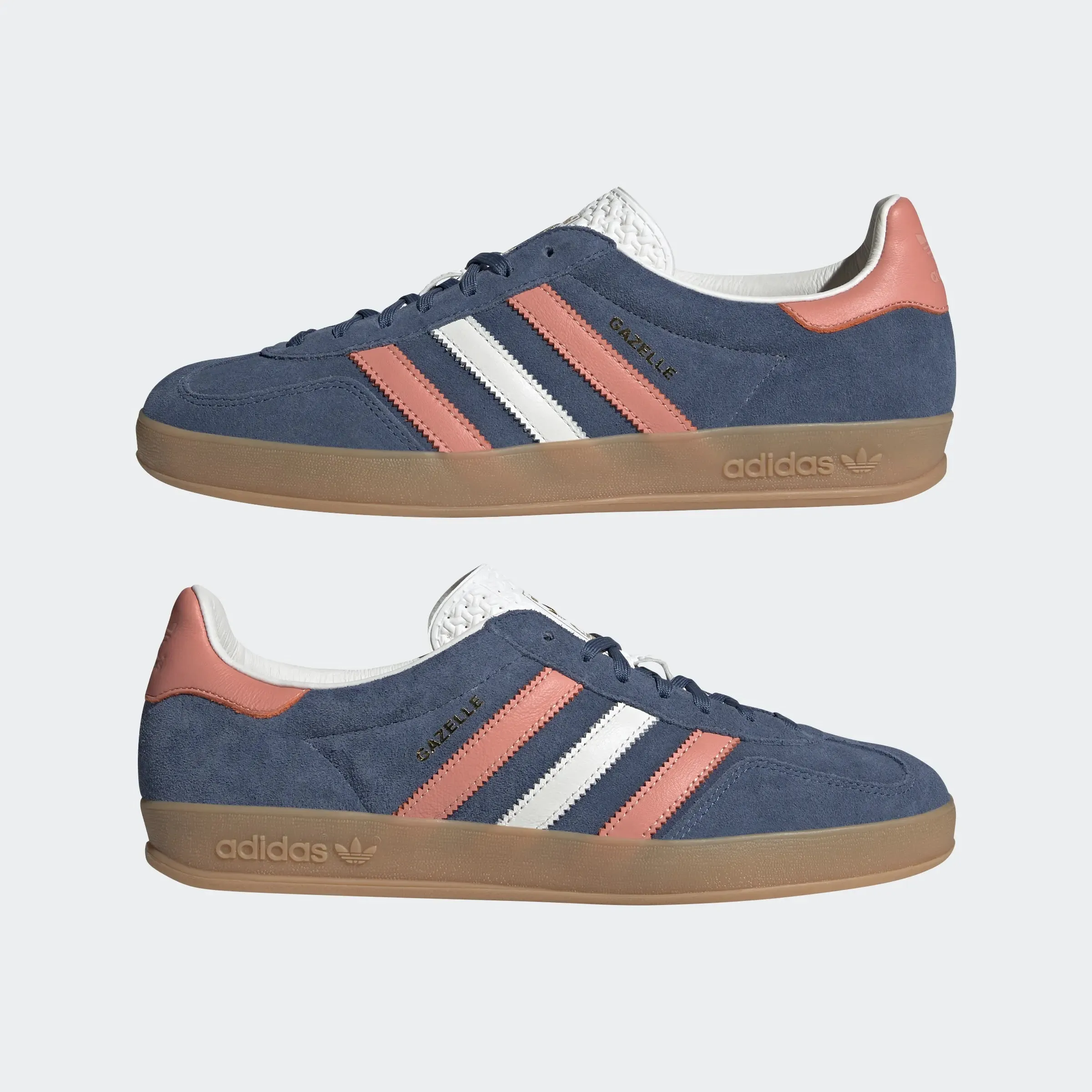 Uk To Us Shoe Size Adidas Adidas Gazelle Indoor - Blue Blink / Wonder Clay / Sand Strata