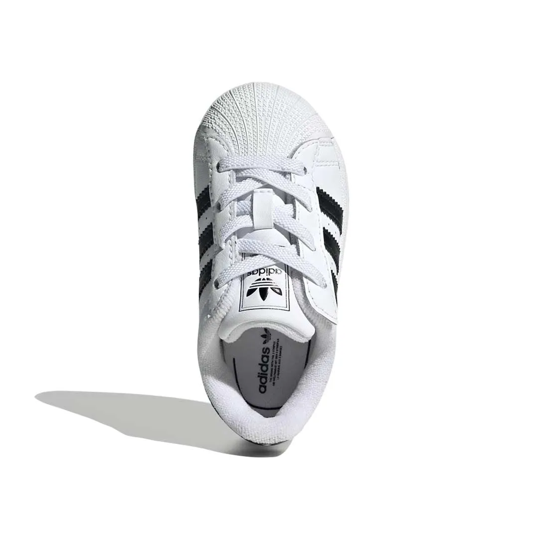 Adidas Cloudfoam Comfy Shoes adidas - Kids' (Infant) Superstar II Elastic Lace Shoes (JH9984)