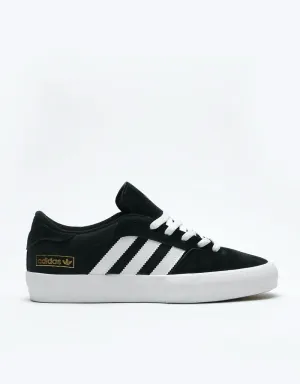 adidas Matchbreak Super Skate Shoes - Core Black/White/Gold Metallic Adidas Clay Court Tennis Shoes
