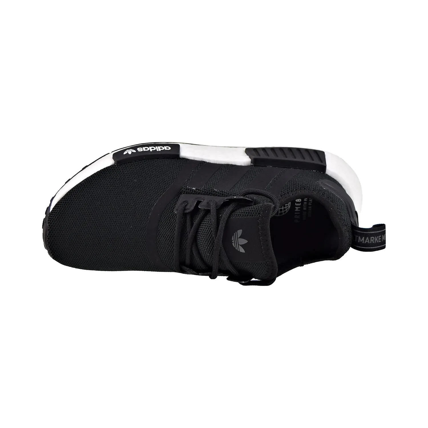 Adidas NMD_R1 Refined Big Kids' Shoes Core Black-Cloud White Motion Control Running Shoes