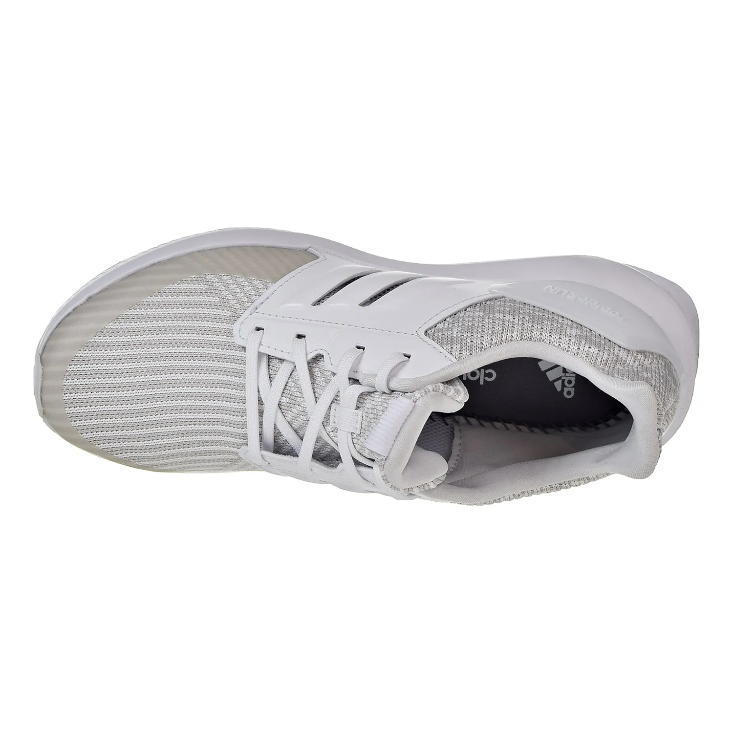 Adidas RapidaRun Knit J Big Kid's Running Shoes Grey/White Running Shoes Austin
