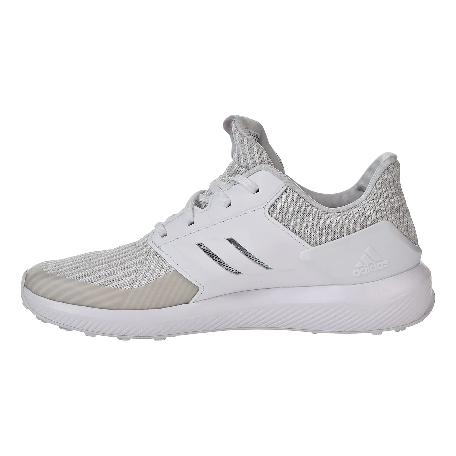 Adidas RapidaRun Knit J Big Kid's Running Shoes Grey/White Coolest Running Shoes