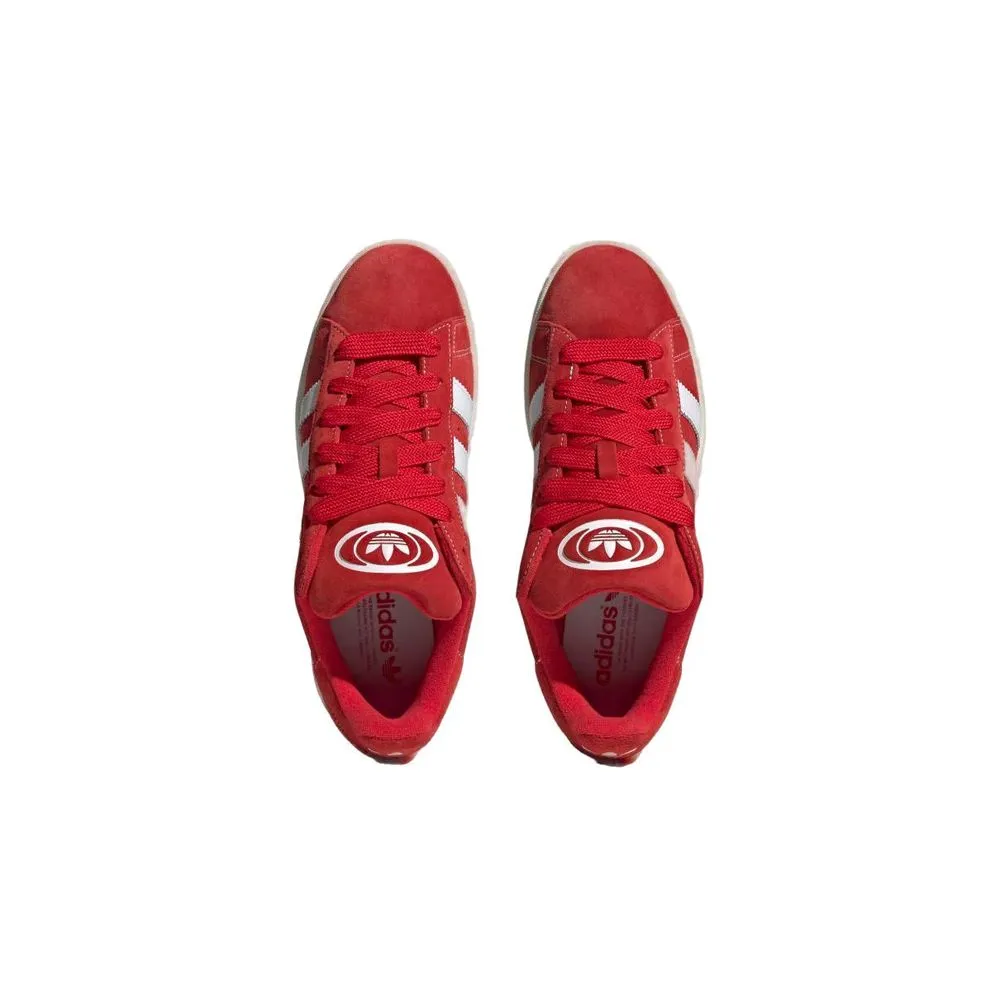 Adidas Red Polyethylene Sneaker Flat Feet Shoes With Arch Support