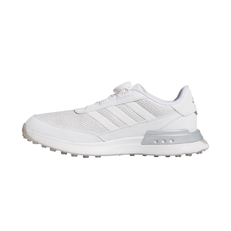 Adidas Valentines Shoes ADIDAS S2G 24 Leather Women's Spikeless Shoes (White/Silver)