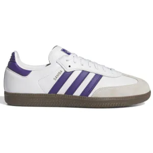 Adidas - Samba Adv Shoes White/Purple/Gold Classic Adidas Wrestling Shoes