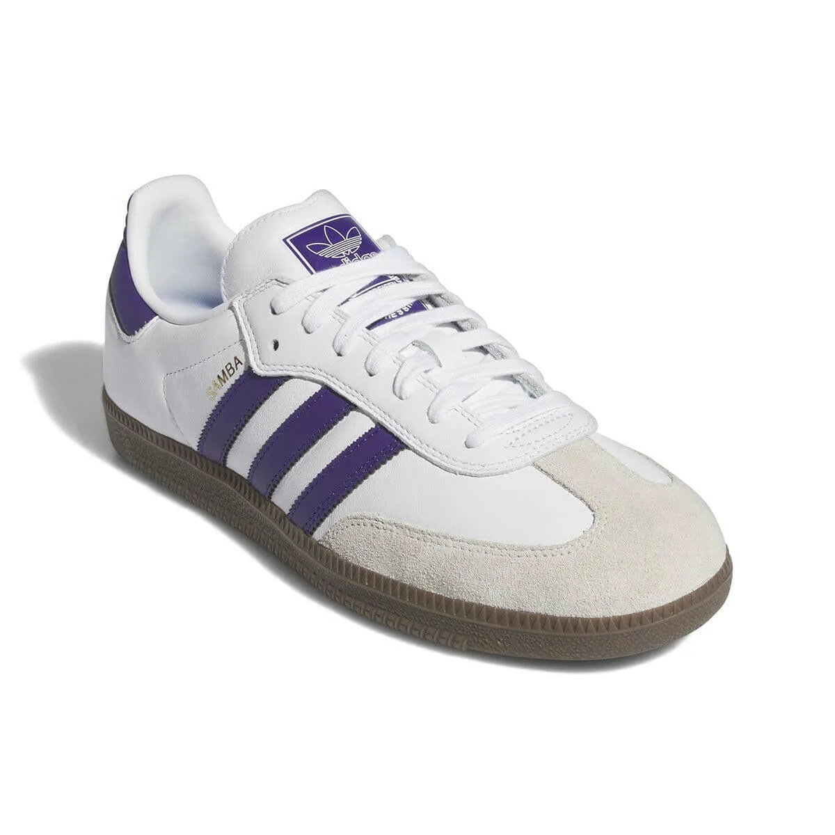 Texas Tech Adidas Shoes Adidas - Samba Adv Shoes White/Purple/Gold