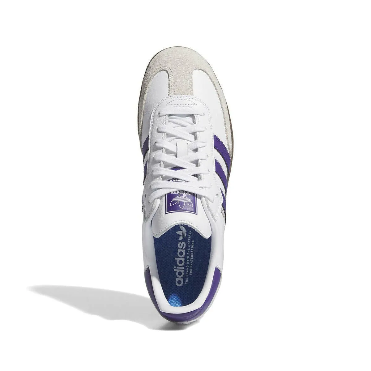 Adidas - Samba Adv Shoes White/Purple/Gold Tkd Adidas Shoes
