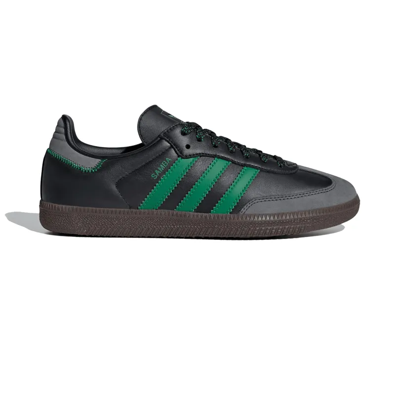 Adidas Shoes Cheetah adidas - Samba OG - Core Black/Green - Women's [IE6520]