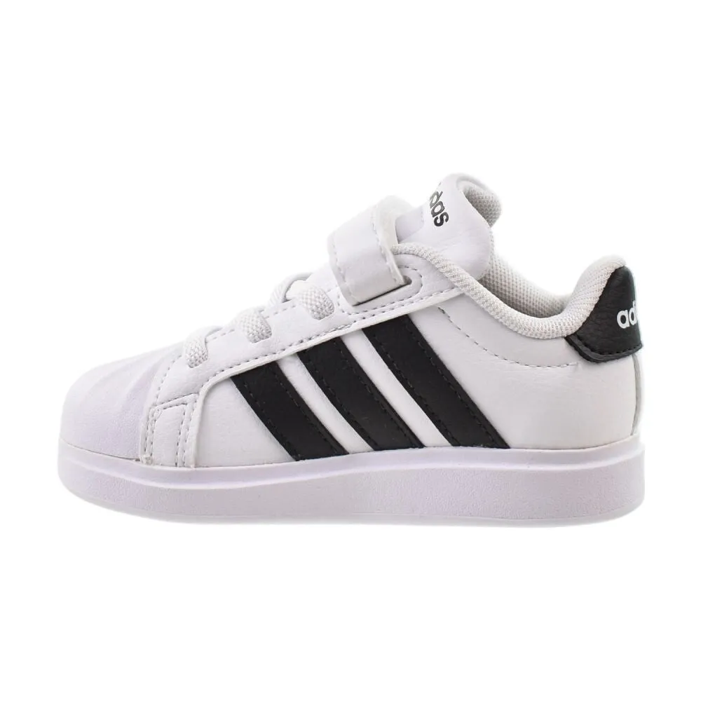 Adidas Dragon Shoe Adidas Streettalk EL I WIDE Toddlers' Strap Shoes White/Black jq6145-W