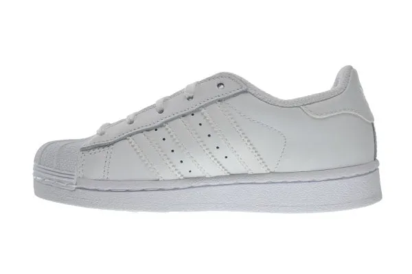 Adidas Superstar Foundation C Little Kids Shoes Running White/Running White Ftw Running Shoes With Big Toe Box