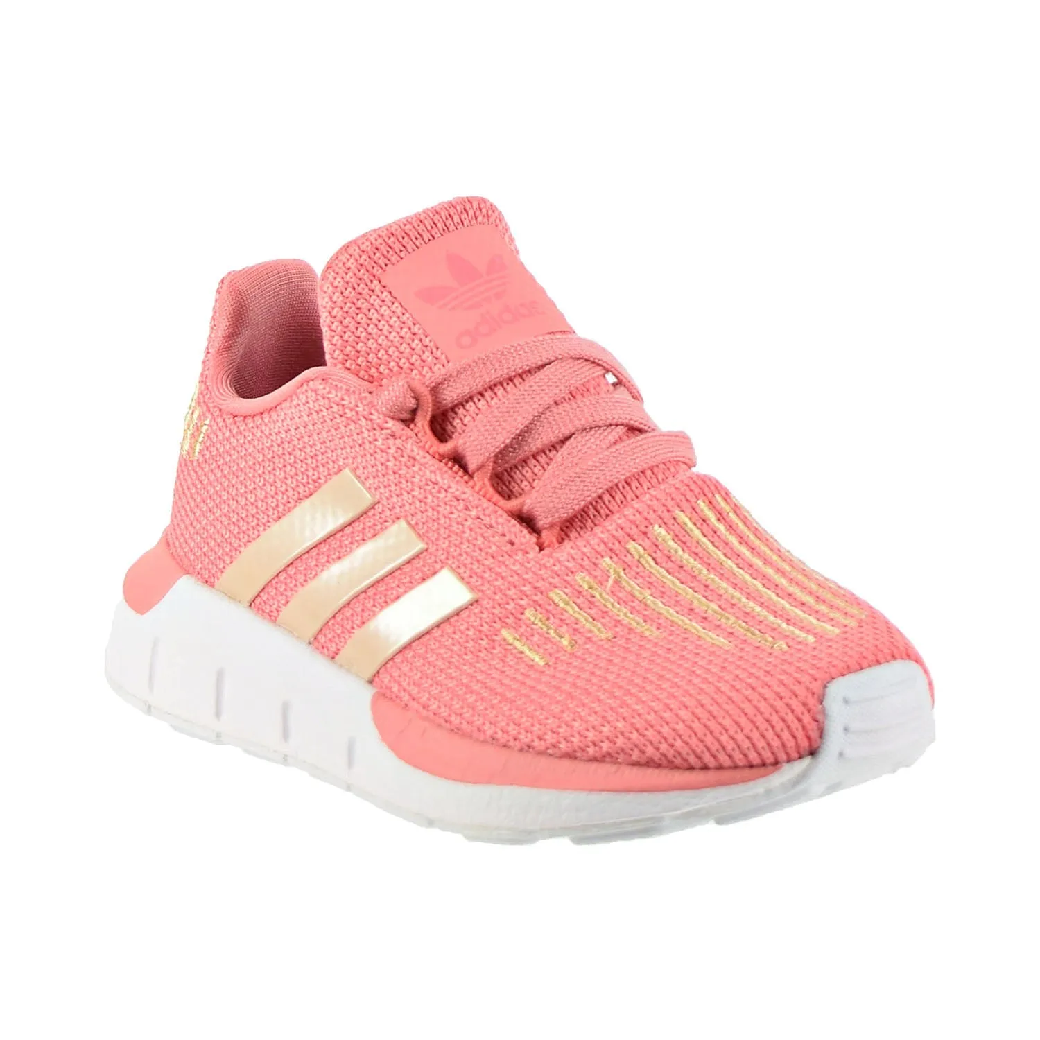 Adidas Swift Run I Toddler Shoes Tactile Rose/Copper Metalic/Core Black Comfort Running Shoes