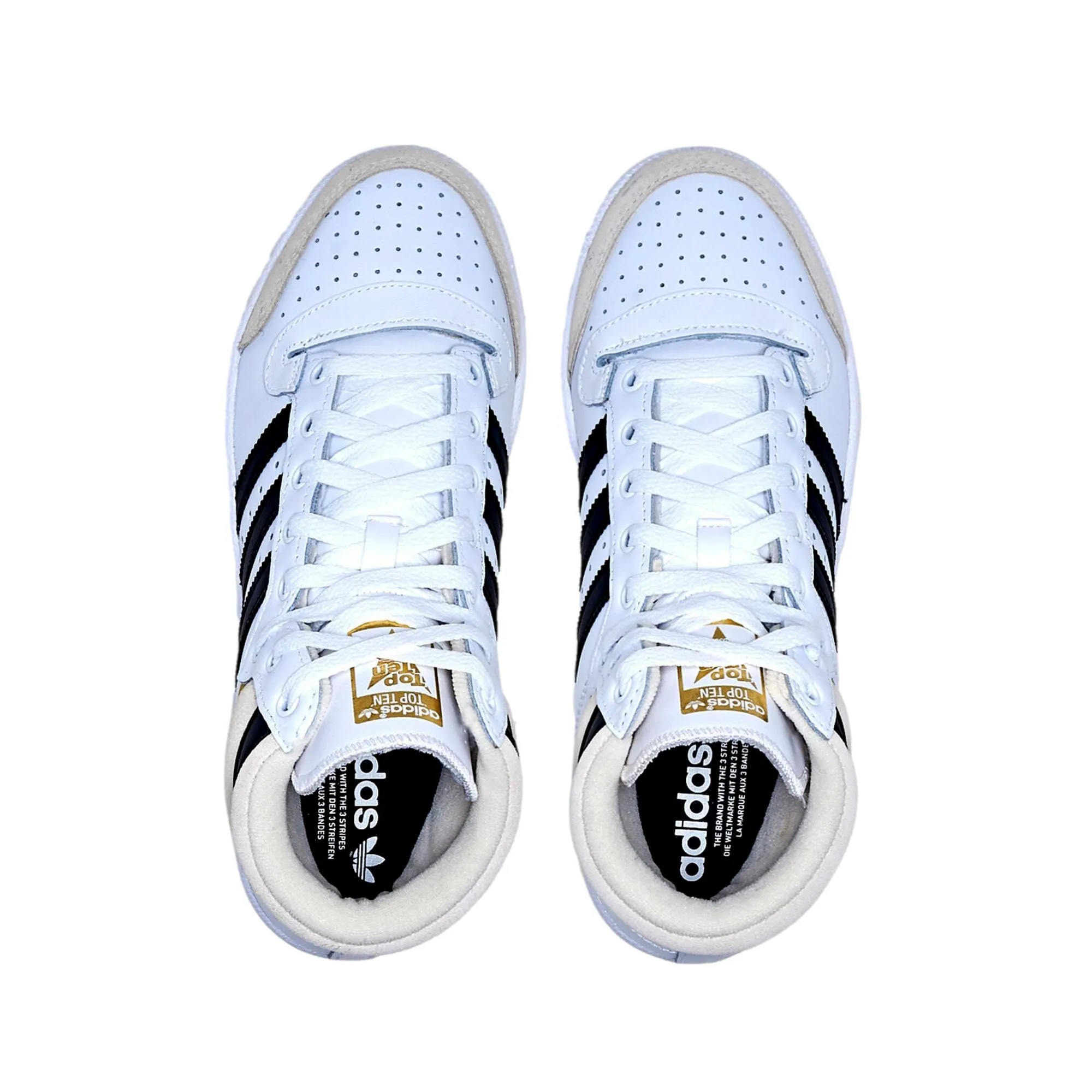 Adidas Top Ten Footwear White / Chalk White / Core Black  H00281 Grade-School Adidas Goletto Viii Turf Soccer Shoe