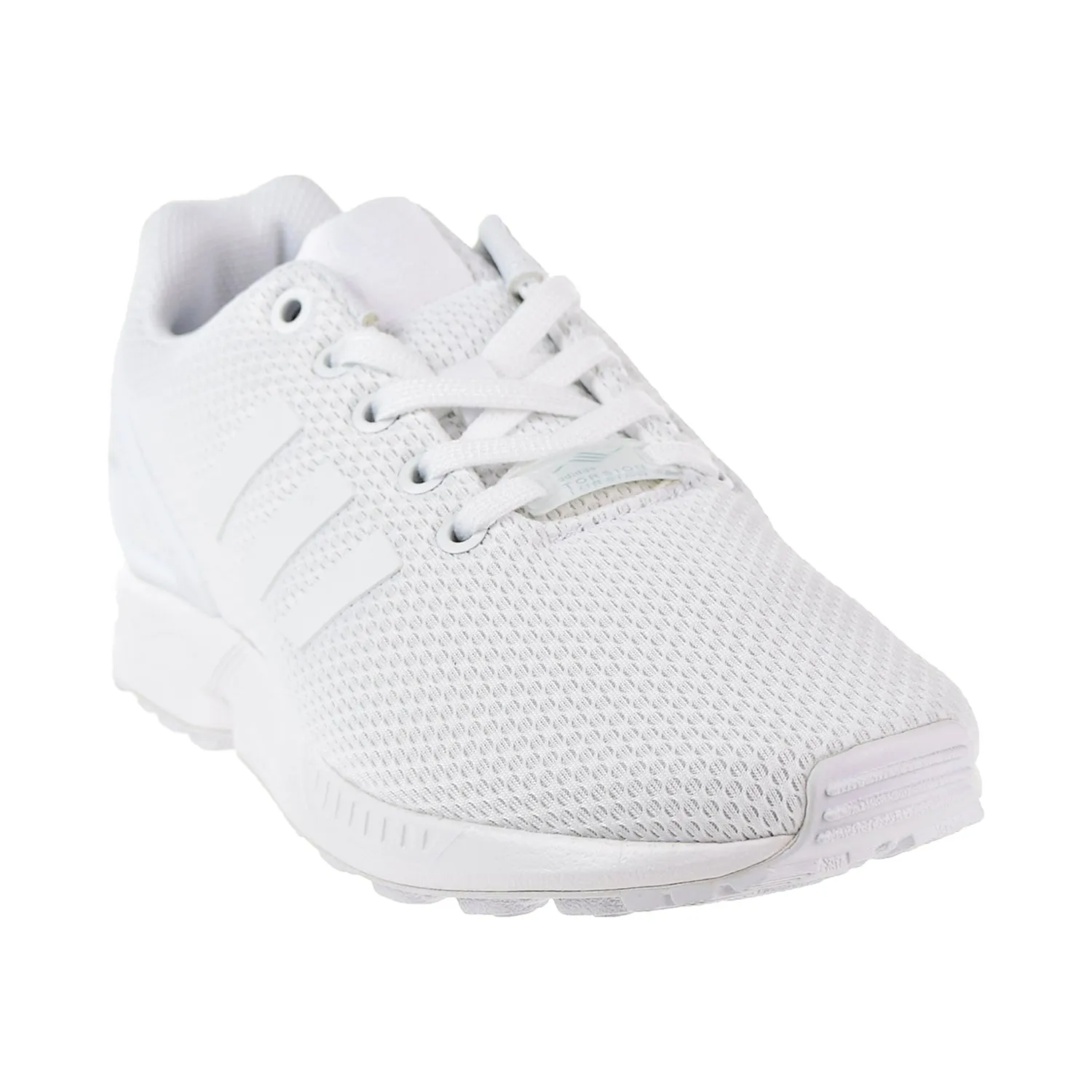 Adidas ZX Flux Big Kids' Shoes Footwear White/Footwear White Top Rated Long Distance Running Shoes