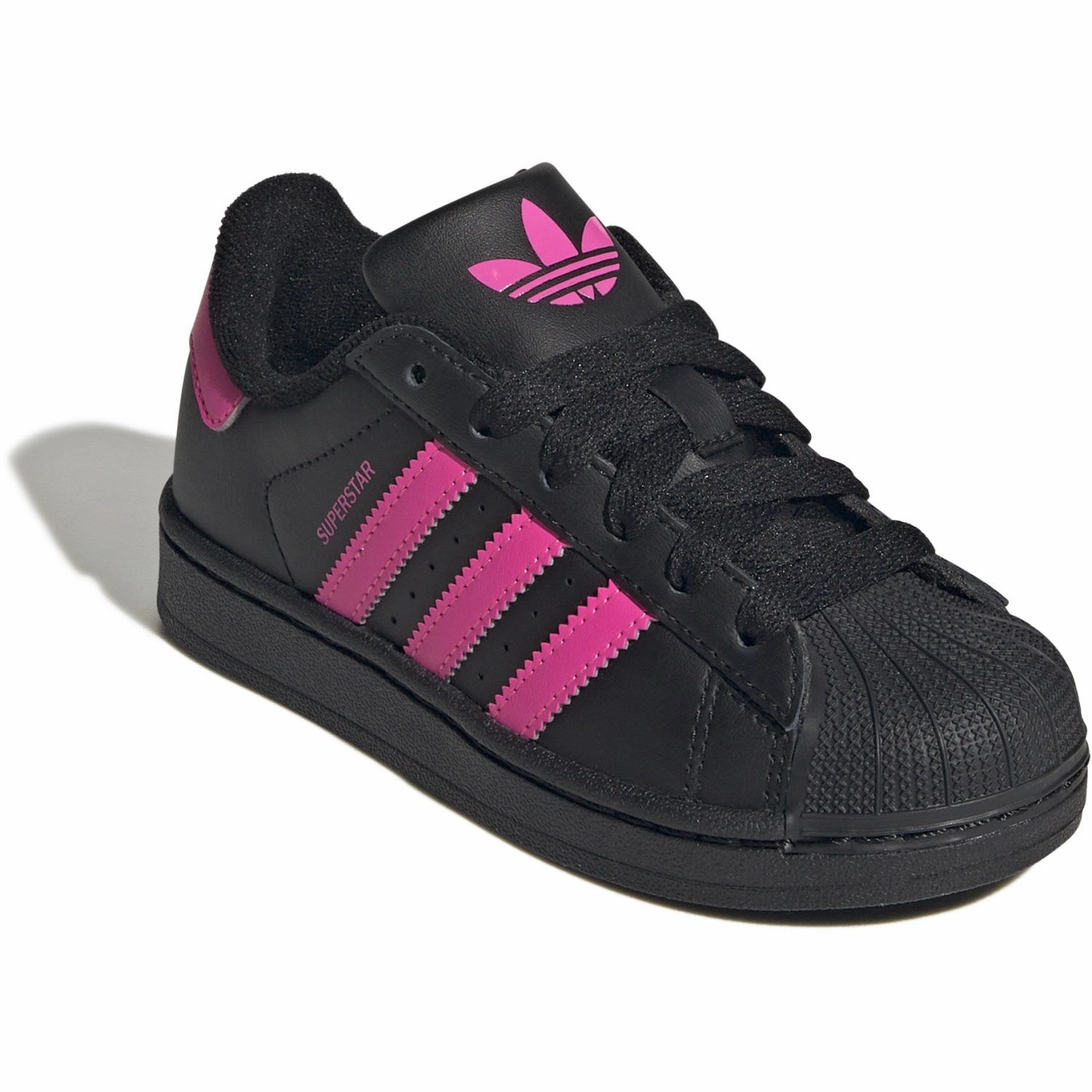 Adidas Sleek Shoes adidas Originals Core Black/Lucid Pink/Core Black Superstar Ii C Sneakers