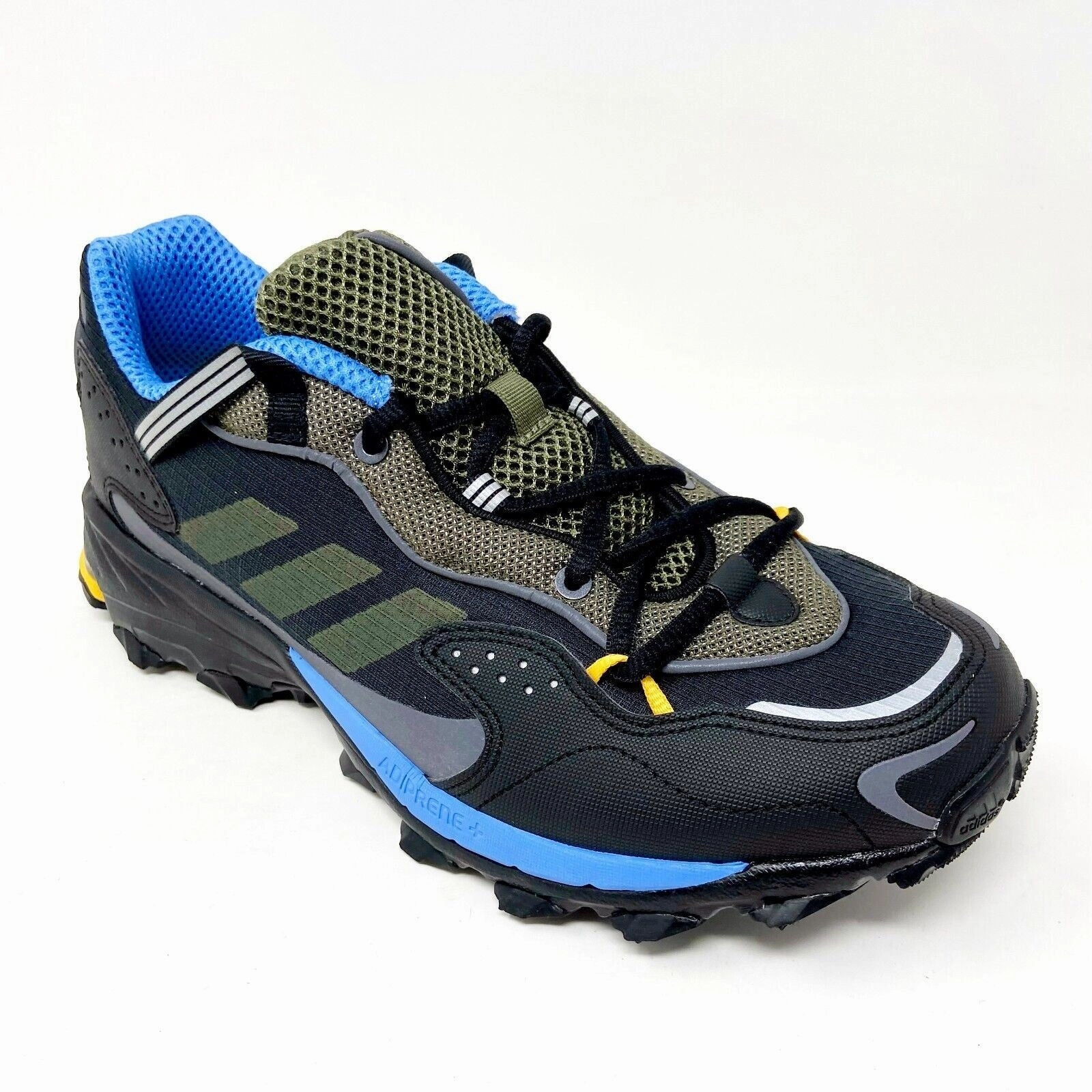 Minimalist Hiking Shoes Adidas Reponse Hoverturf GF6100A Black Blue Gold Mens Hiking Sneakers FW0988