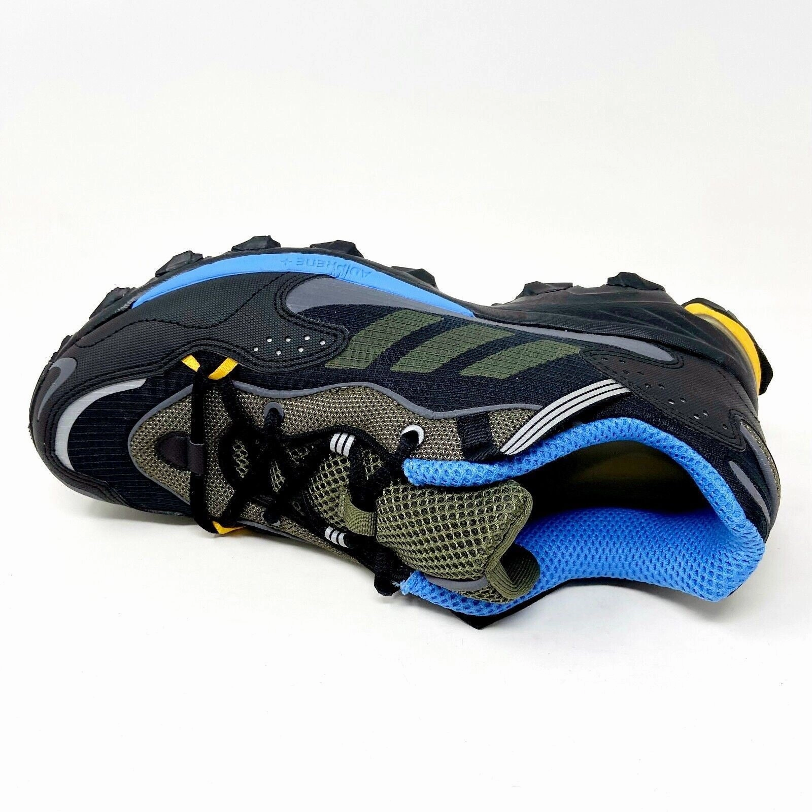 Garage Climbing Shoes Adidas Reponse Hoverturf GF6100A Black Blue Gold Mens Hiking Sneakers FW0988