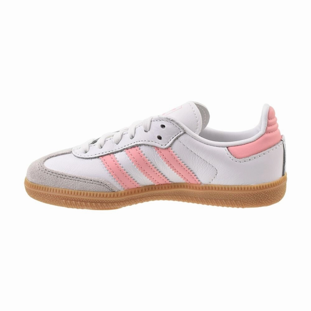 Adidas Volleyball Shoes Adidas Samba OG Little Kids' Shoes Cloud White/Semi Pink Spark jp5484