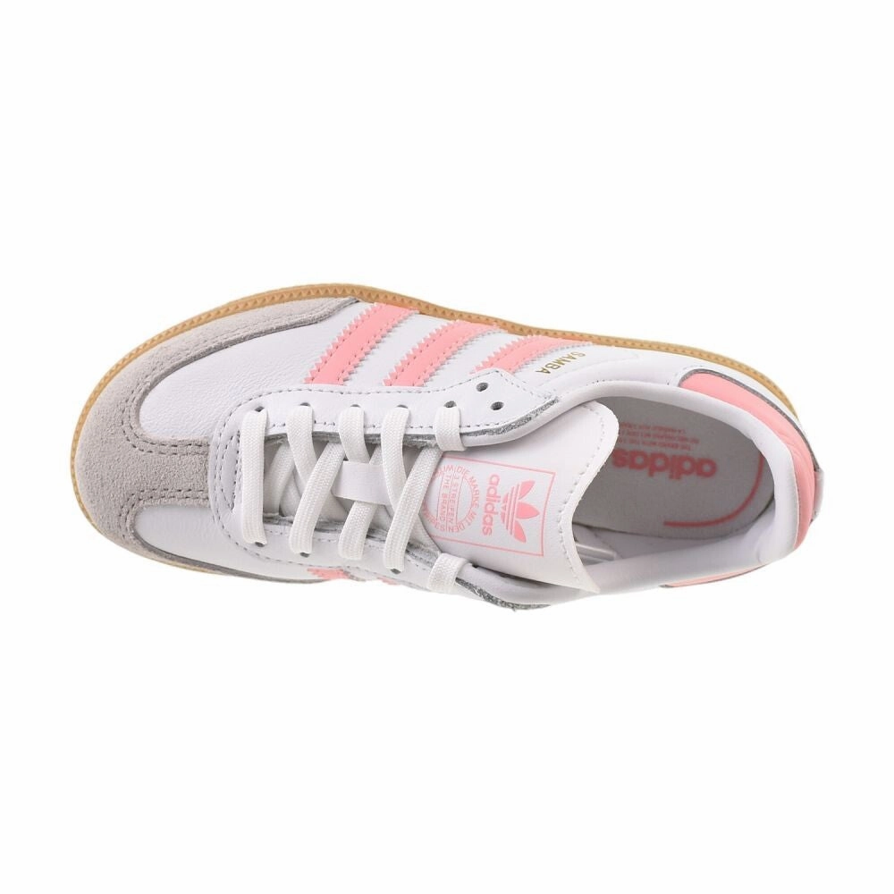 Adidas Samba OG Little Kids' Shoes Cloud White/Semi Pink Spark jp5484 Husker Adidas Shoes