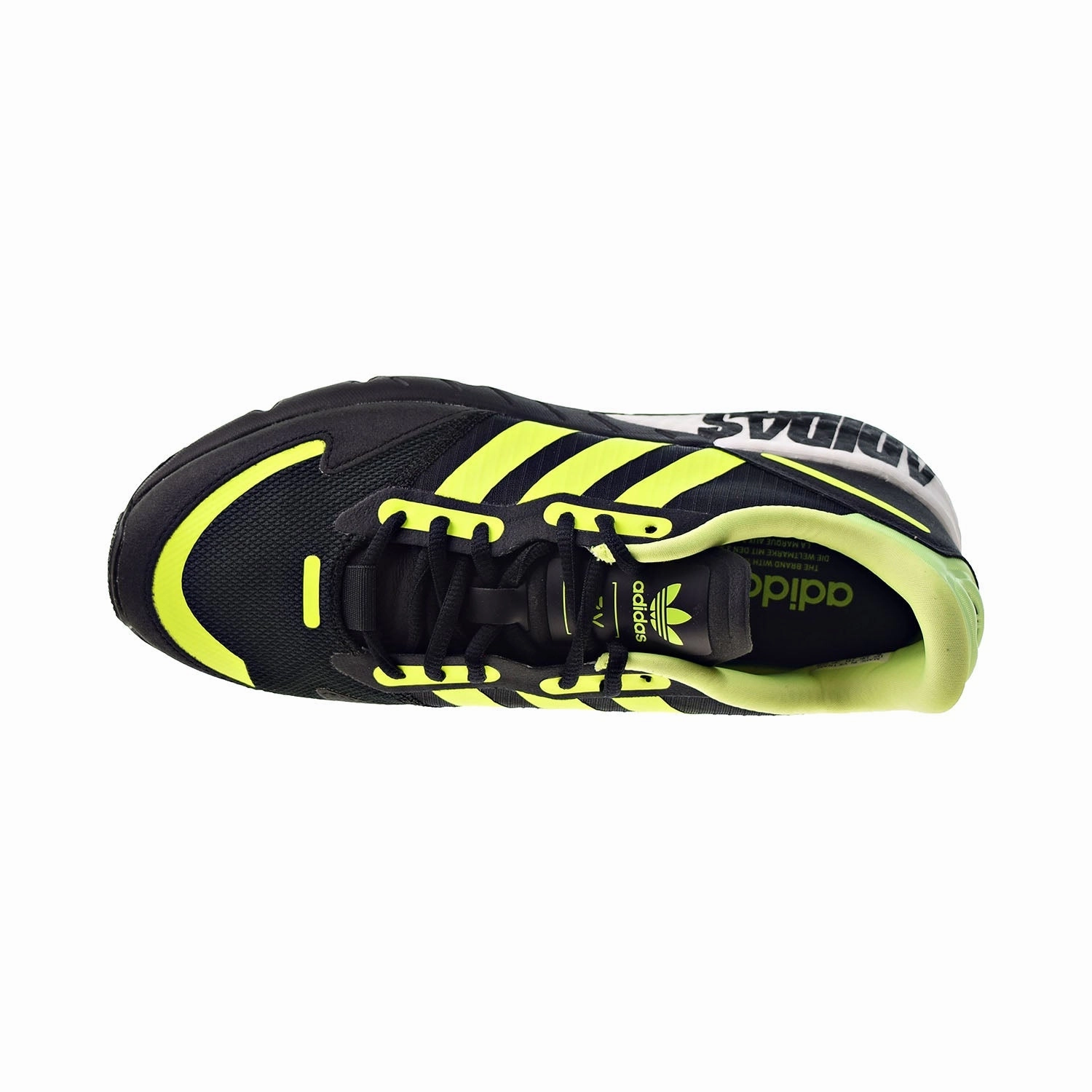 Adidas ZX 1K Boost Men's Shoes Core Black-Solar Yellow-Matte Silver Adidas Shoes Wide Sizes