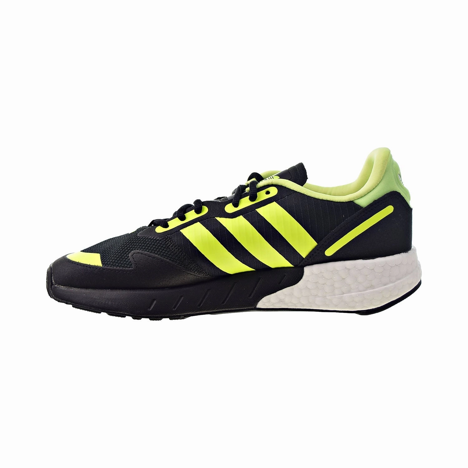 Adidas Shoes Grey Adidas ZX 1K Boost Men's Shoes Core Black-Solar Yellow-Matte Silver