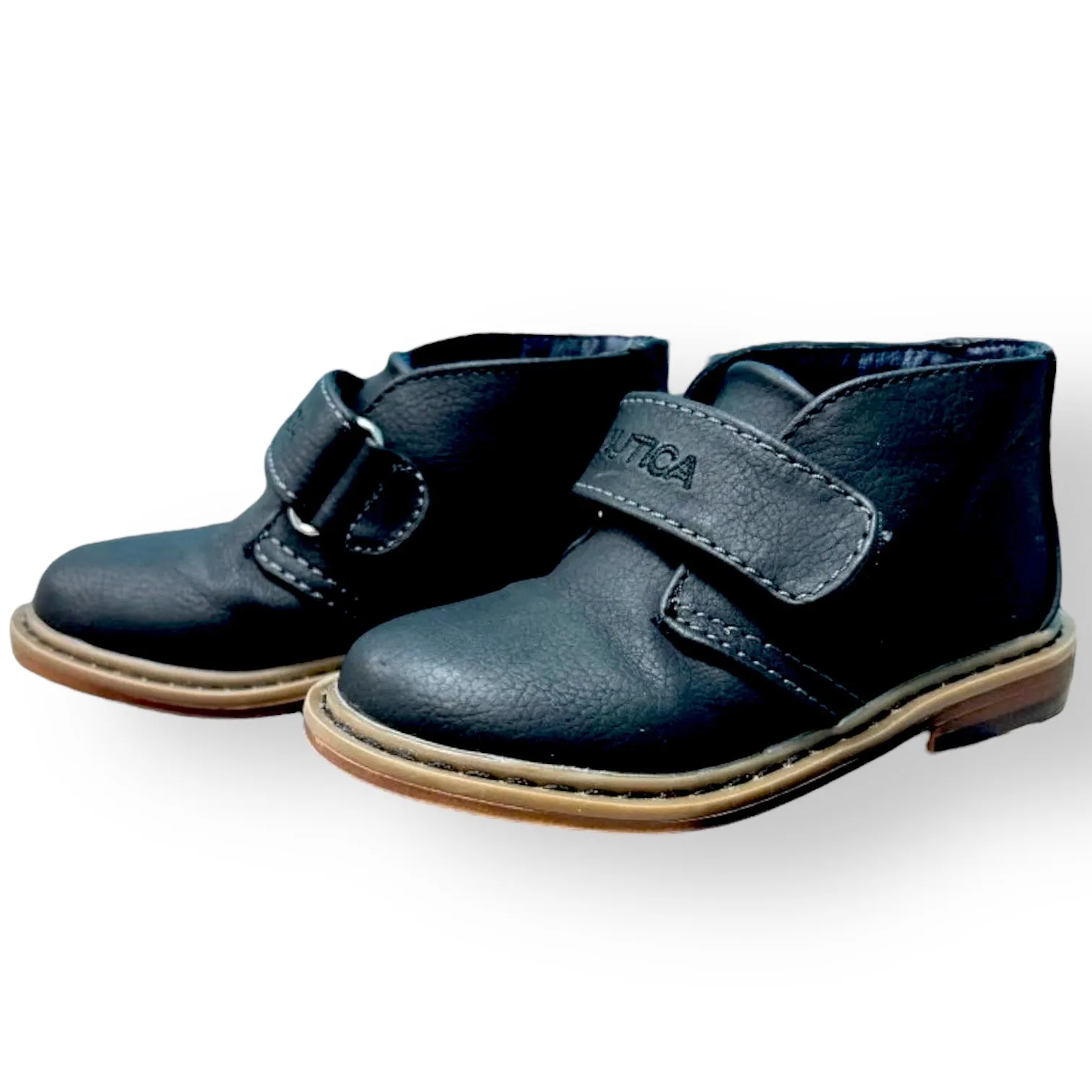 Chaco Casual Shoes Nautica Kids Boots Toddler Boy Size 8 Black Leather Casual Dress Shoes