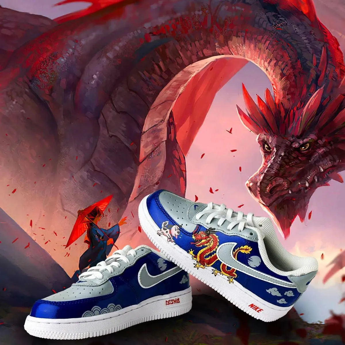 AF1 x Dragon and a Dog Edition Timeless Sneakers
