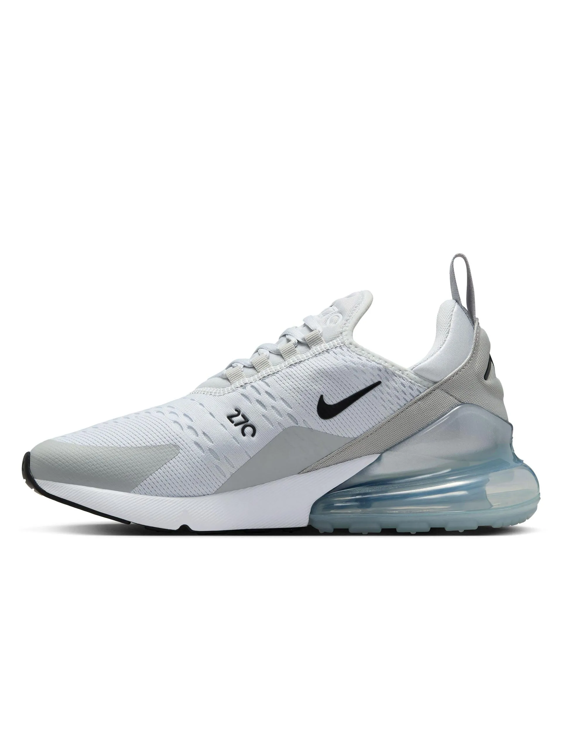 Air Max 270 Shoes - Pure Platinum/Black/Light Smoke Grey Asics Yeti Shoes