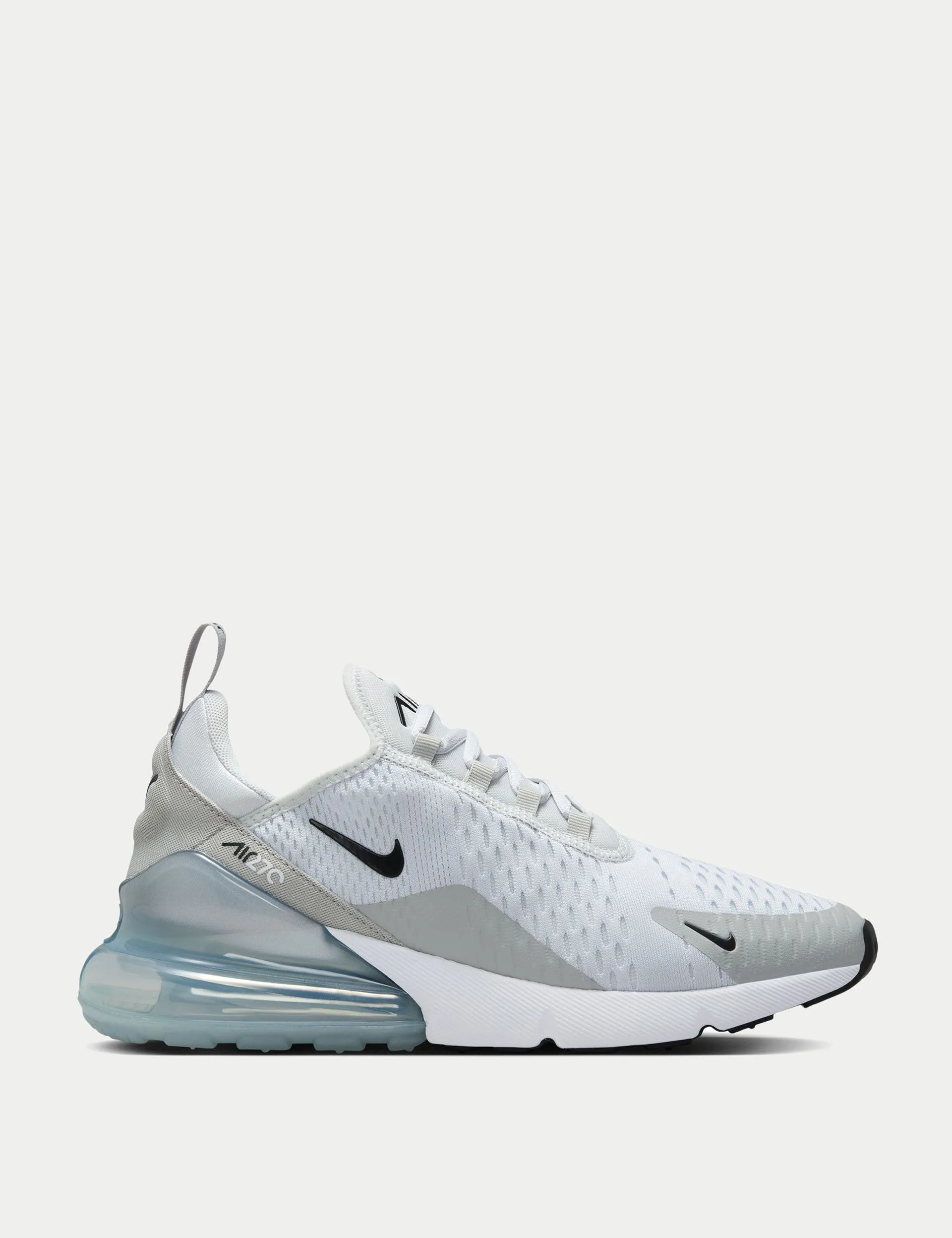 Air Max 270 Shoes - Pure Platinum/Black/Light Smoke Grey Classic Asics Shoes