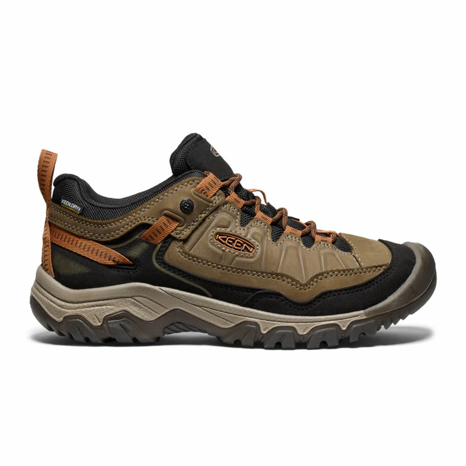 Keen Targhee IV Waterproof Hiking Shoe (Men) - Sea Turtle/Roasted Pecan Comfortable Hiking Shoes