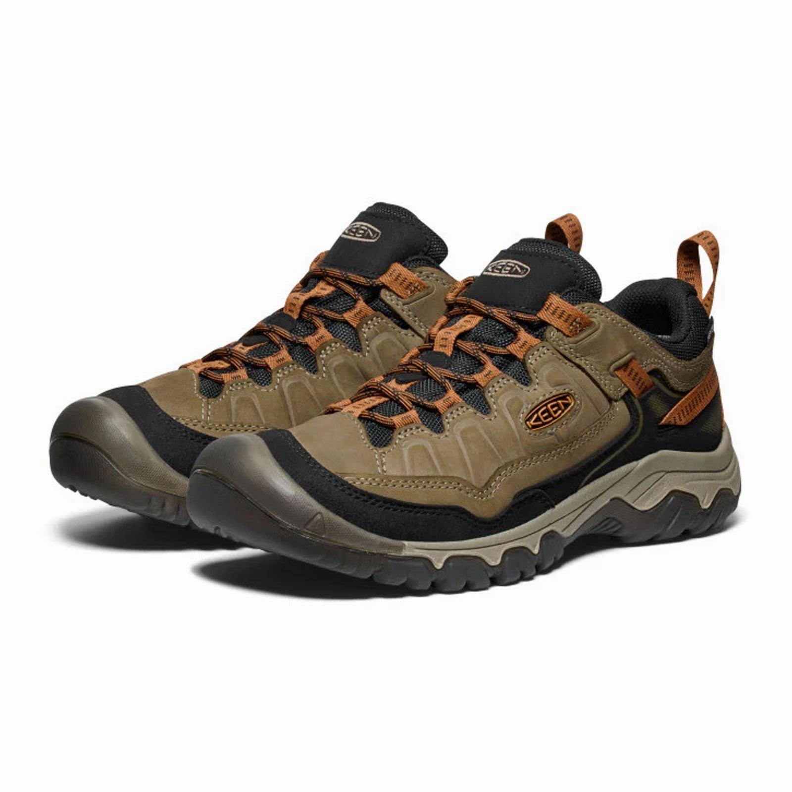 Keen Targhee IV Waterproof Hiking Shoe (Men) - Sea Turtle/Roasted Pecan Field And Stream Hiking Shoes