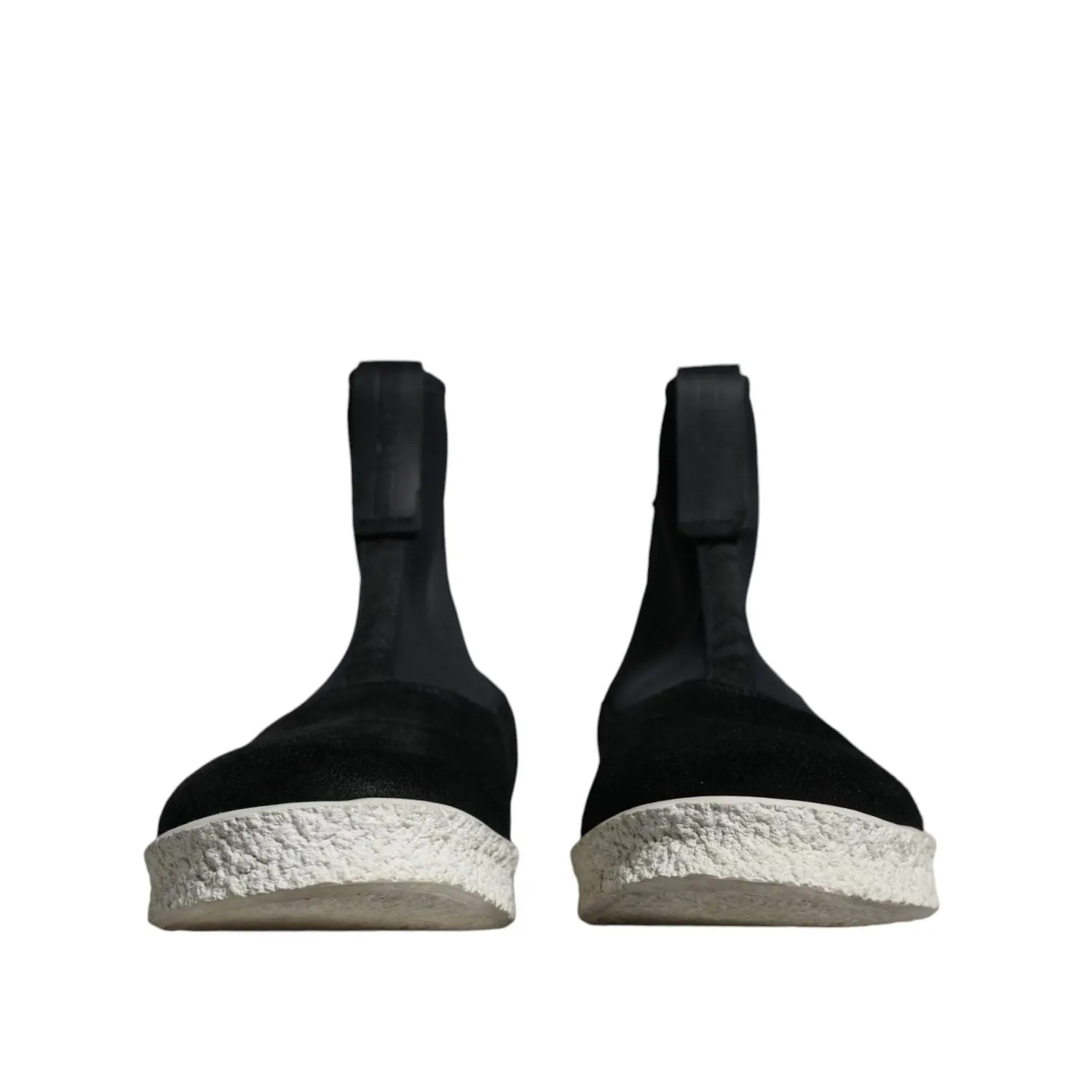 Hiking Shoes Alexander McQueen Black White Neoprene Takeshi Mid Calf Boots Shoes