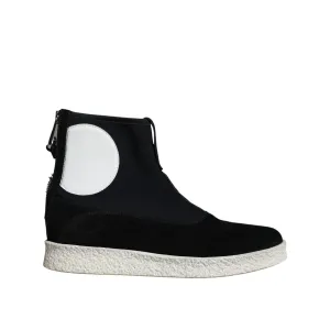 Under Armour Sole Shoes Alexander McQueen Black White Neoprene Takeshi Mid Calf Boots Shoes