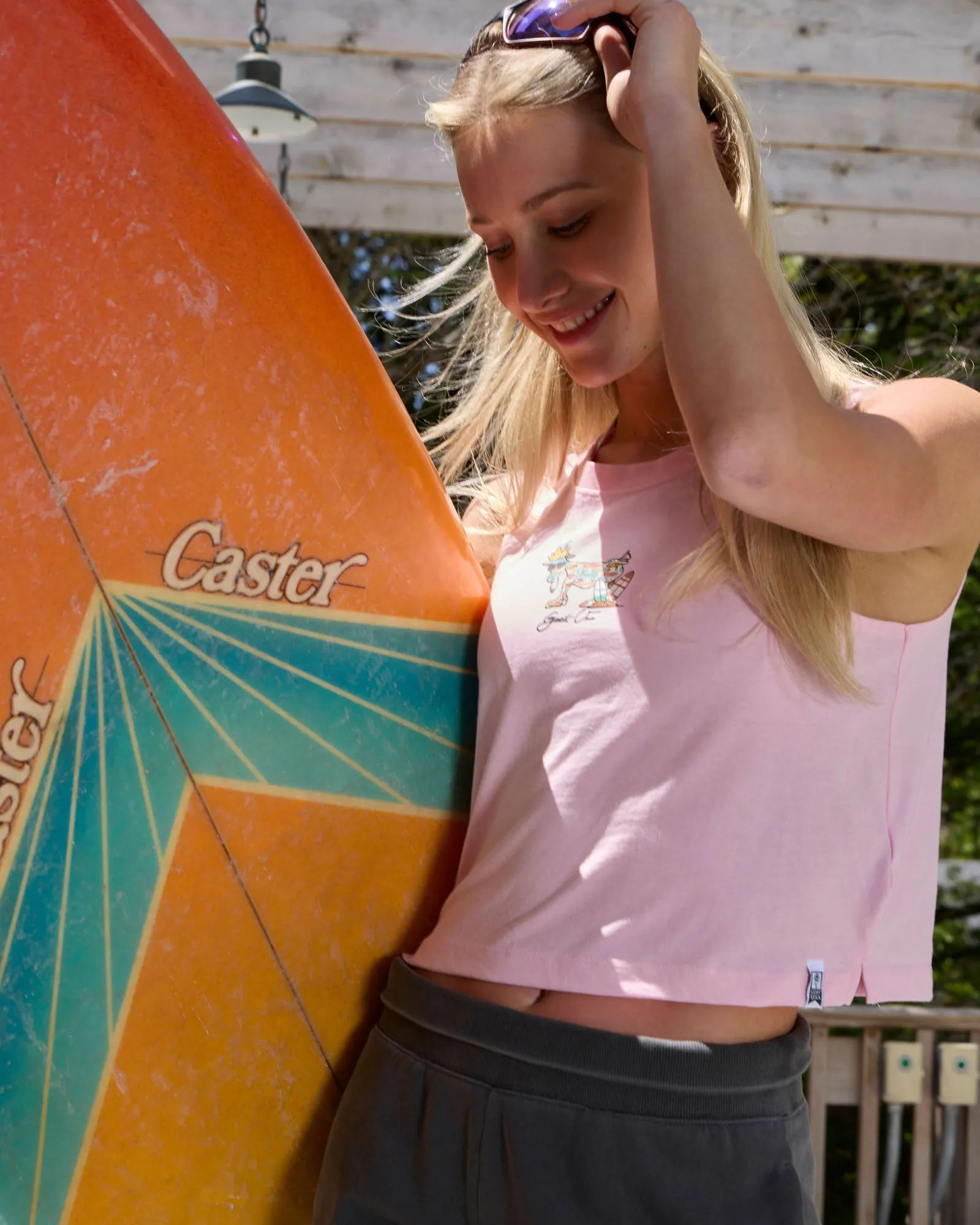 Girls' Surf Swing Tank Mid Top Skate Shoe