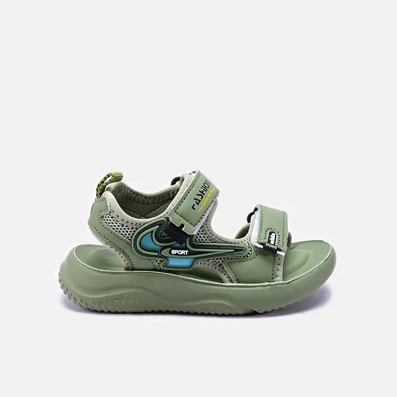 Baba Green Sport Sandal 0620787 Flats Orthopedic Shoes