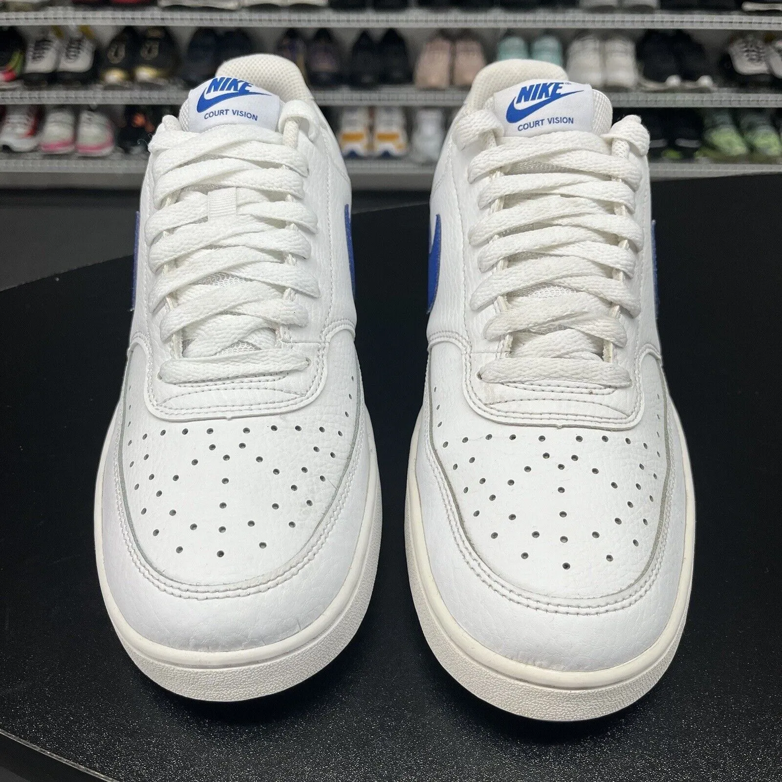 Nike Court Vision Low Game Royal CD5463-103 Men's Size 9.5 Asics Shoes Size 10