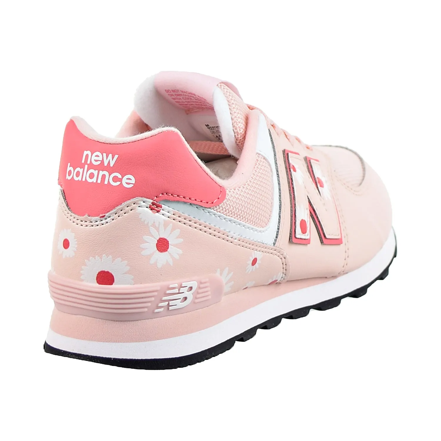 Lite Running Shoes New Balance 574 "Floral" Big Kids' Shoes Pink Haze