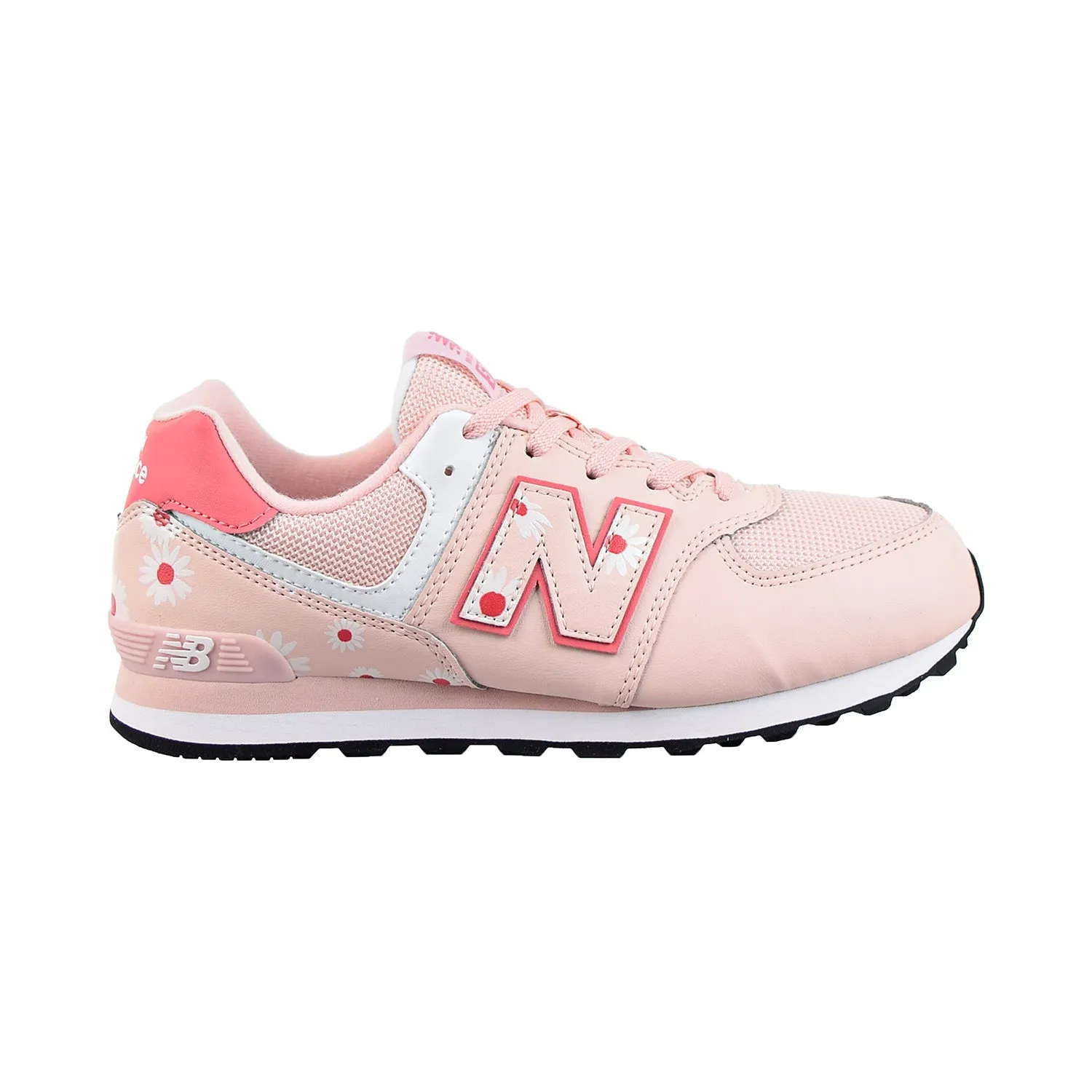 New Balance 574 "Floral" Big Kids' Shoes Pink Haze Best Running Shoe For Beginners