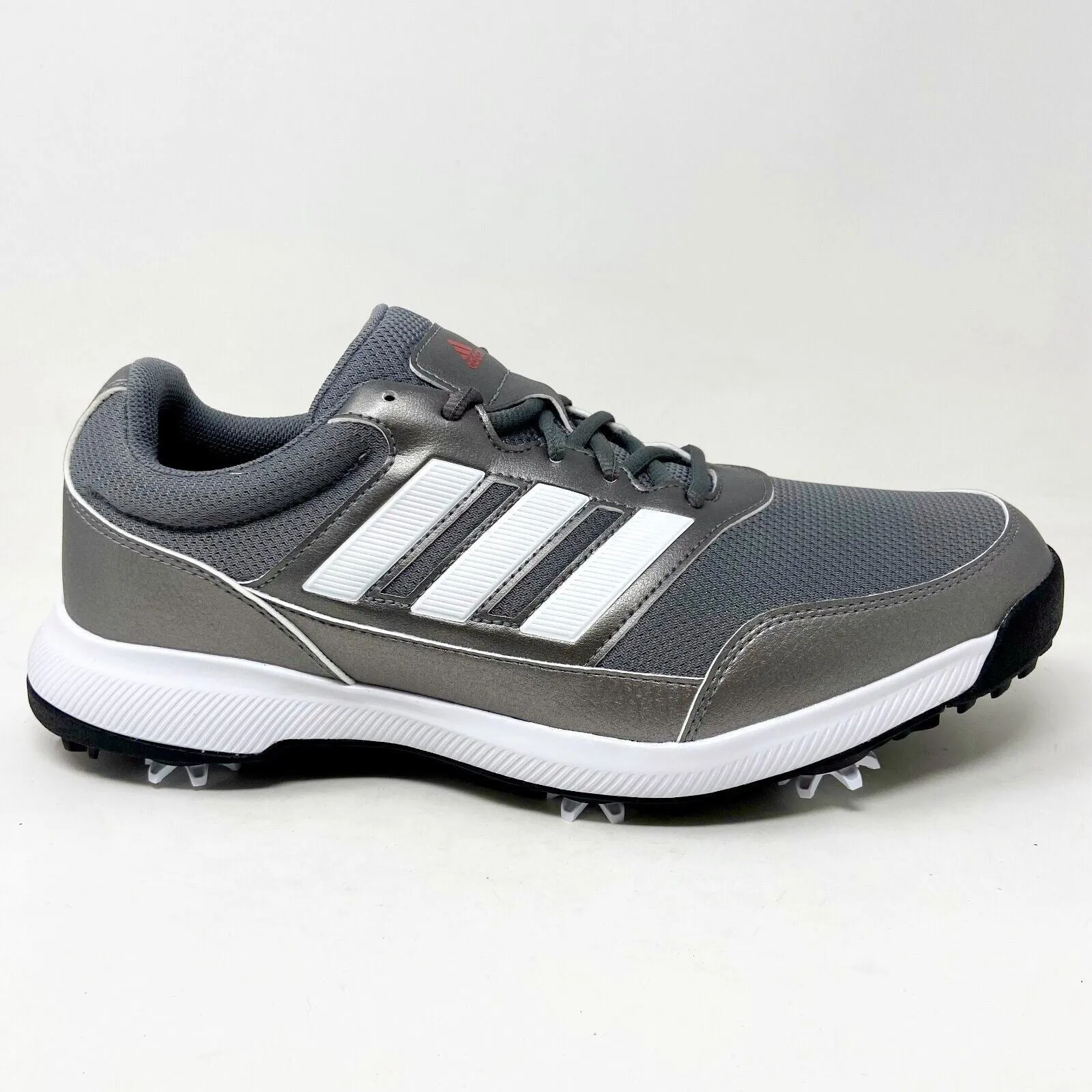 Adidas Subzone Shoes Adidas Tech Response 2.0 Iron White Scarlet Mens Wide Width Golf Shoes EE9420