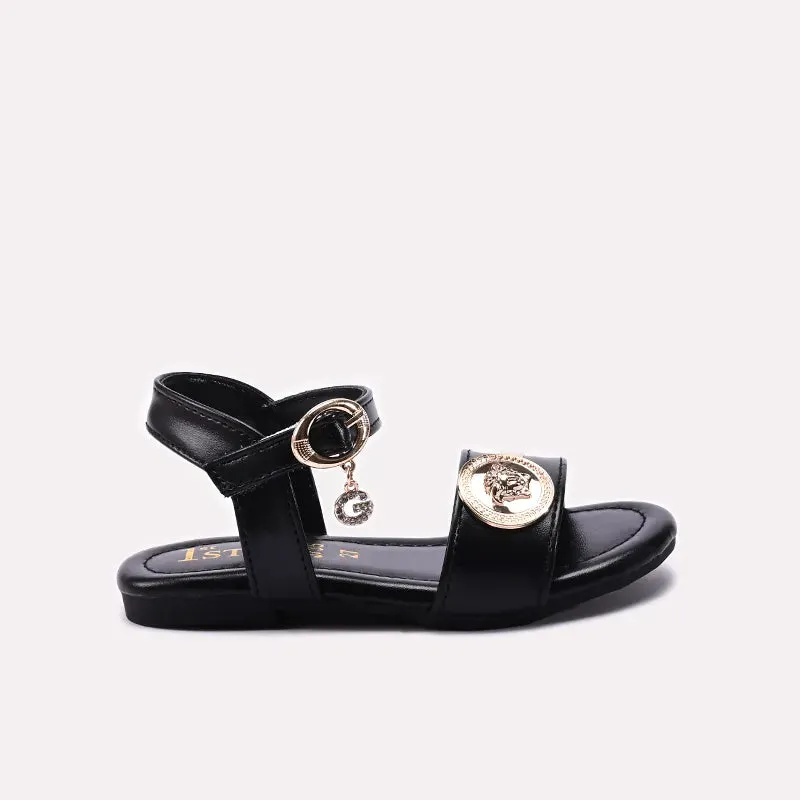 Black Casual Sandal 0720812 Vintage Flats Shoes