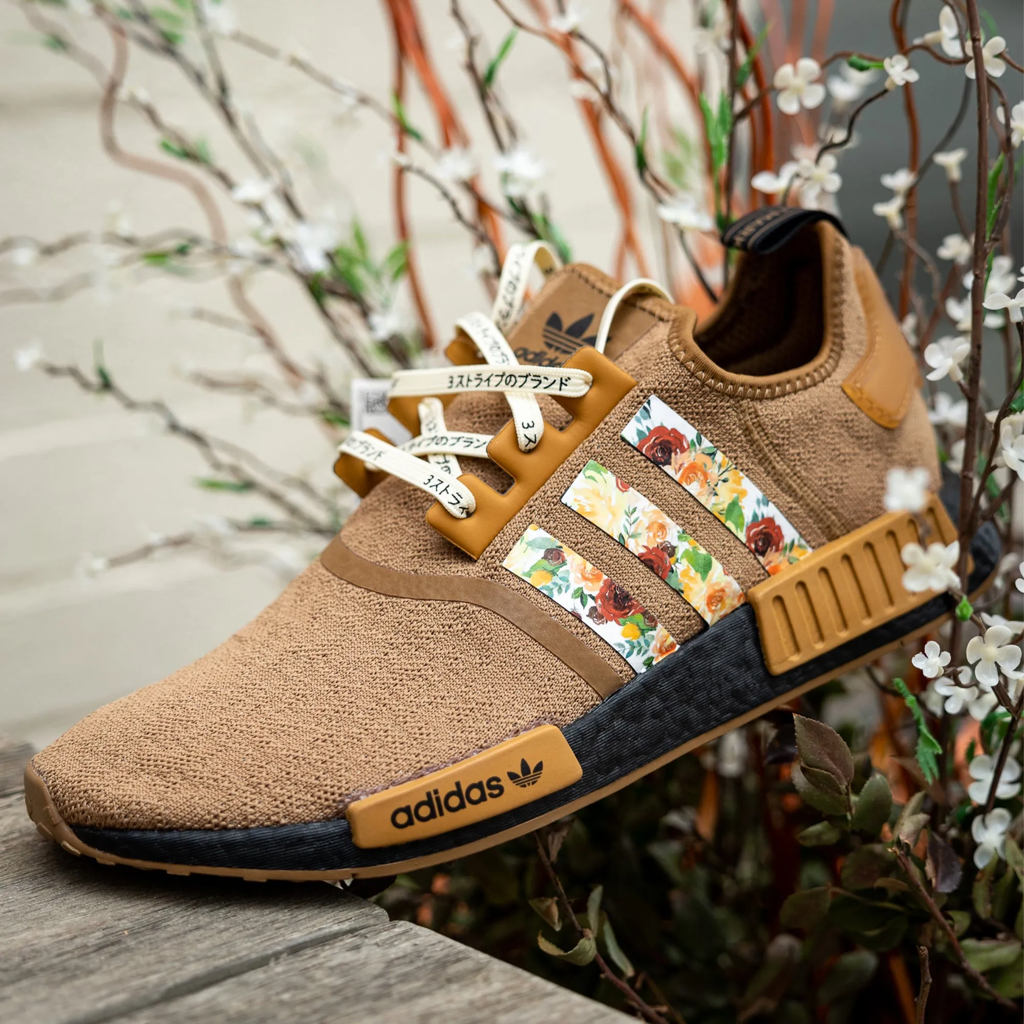 Adidas Ultraboost Spikeless Golf Shoes Tuscan Floral Stripes for Ultra Boost