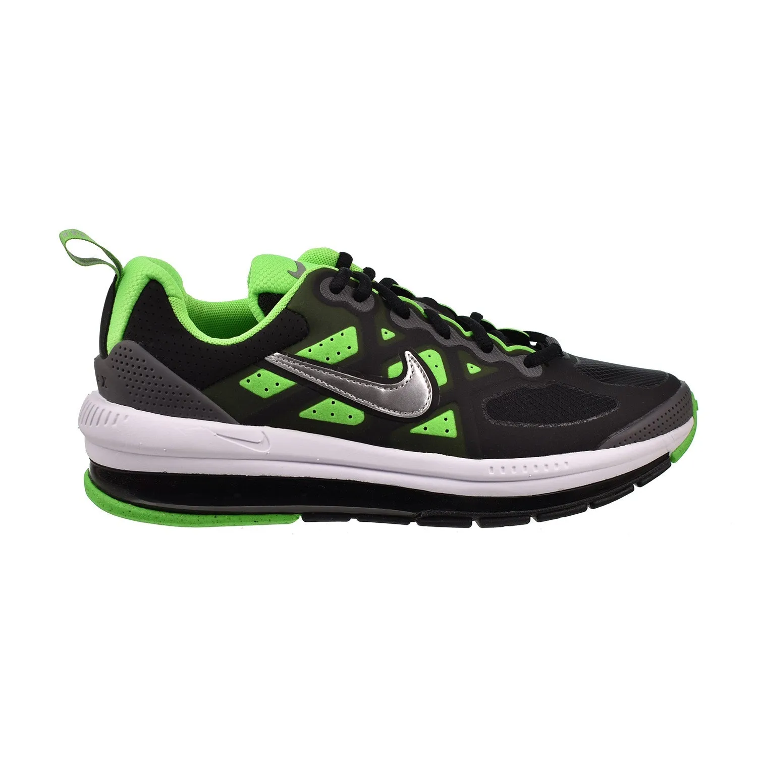 Nike Air Max Genome (GS) Big Kids' Shoes Black-Chrome-Iron Grey Asics Shoes Gel Excite 10