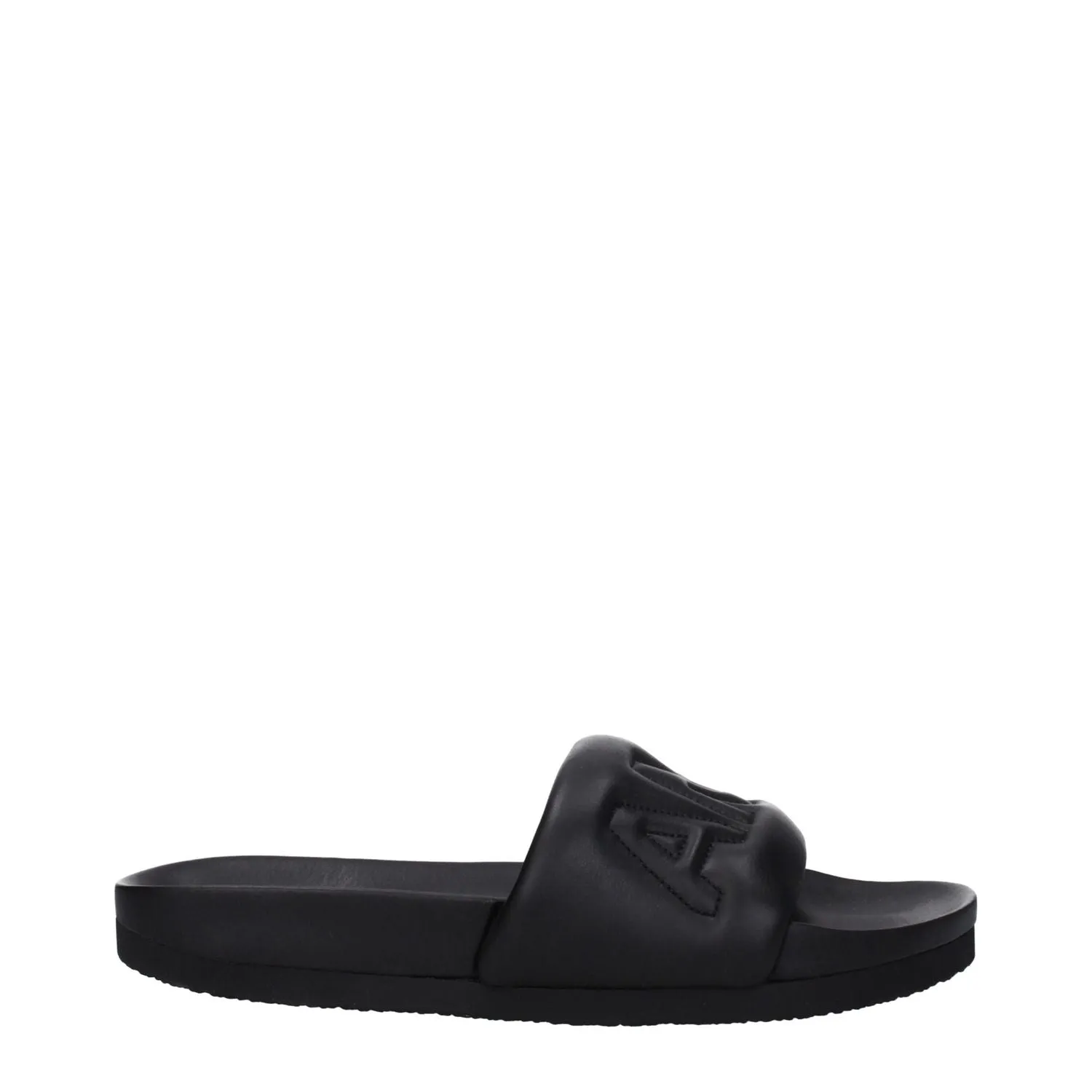 Winter Sandals Ambush Black Leather Slippers