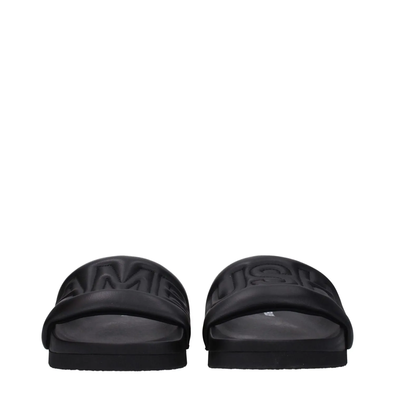 Sandals Negril Beach Ambush Black Leather Slippers