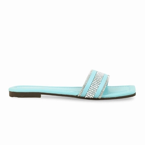 Aqua Green Casual Slipper For Women CL1905 Casual Big Size Shoes Online