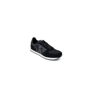 Flat Cute Shoes Armani Exchange Black Polyester Athletic Sneakers