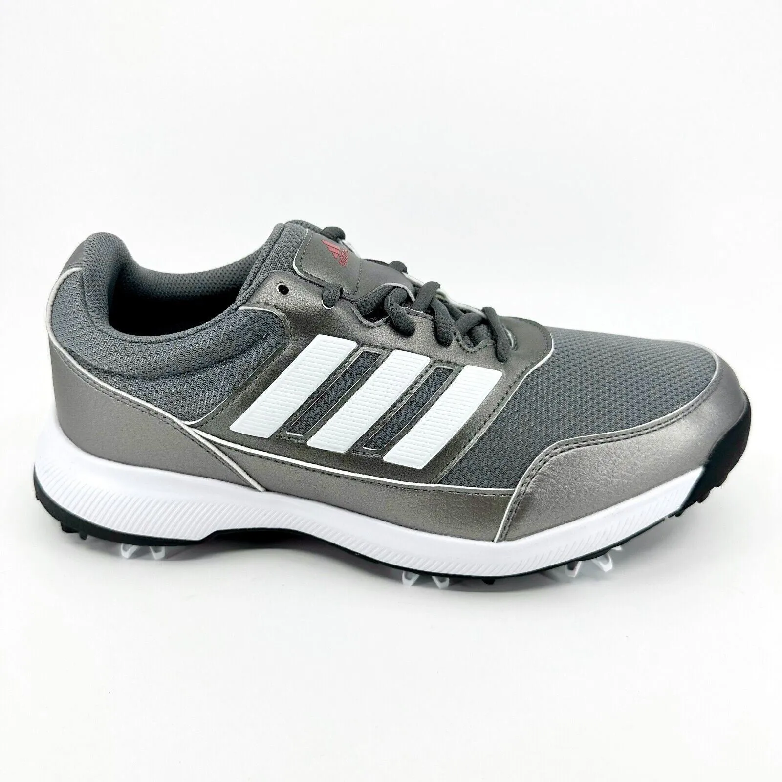 Adidas Spidey Shoes Adidas Tech Response 2.0 Gray Silver Metallic Mens Wide Golf Shoes EE9420