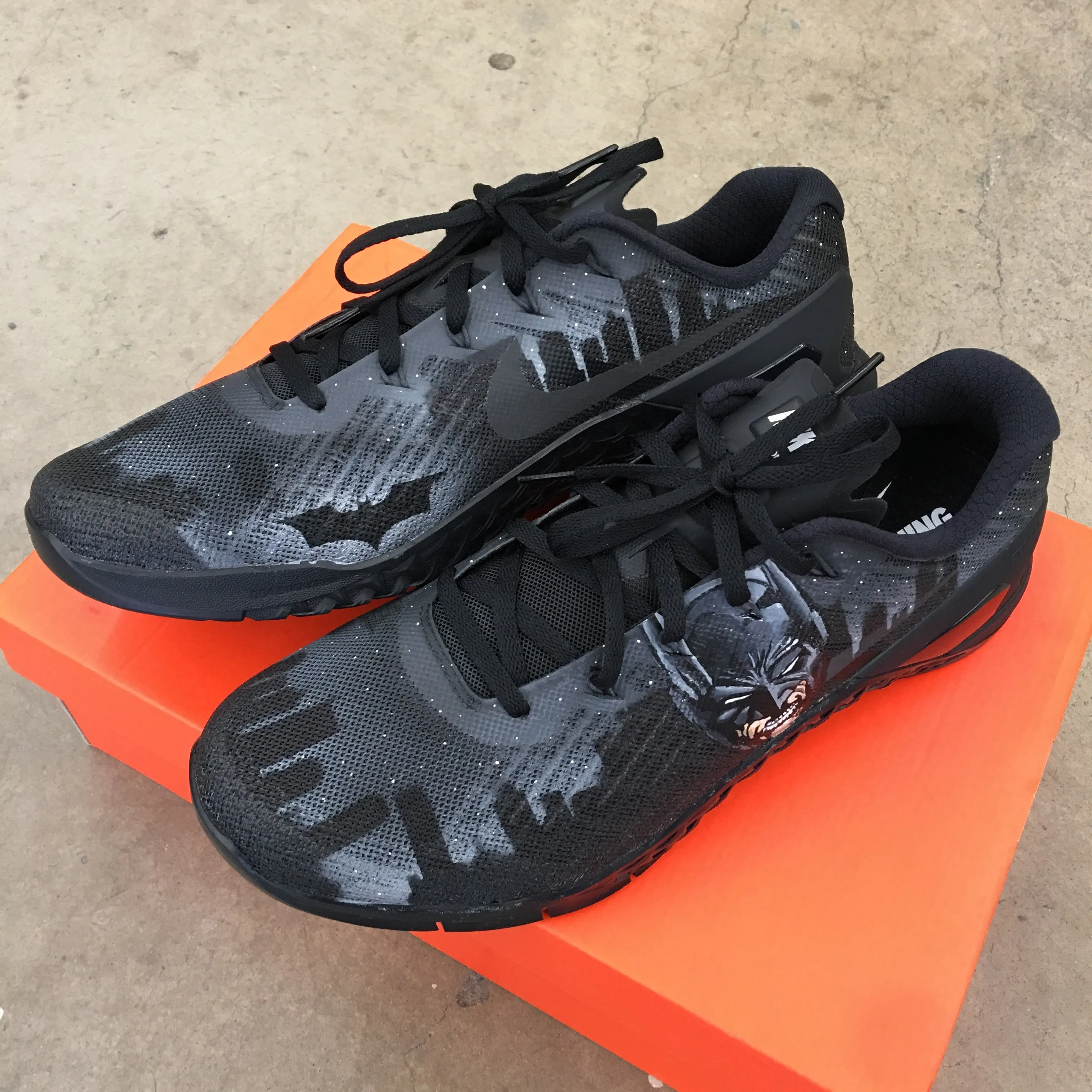 Best Gym Shoes Asics Custom Hand Painted Nike Metcon  Batman & Joker Theme